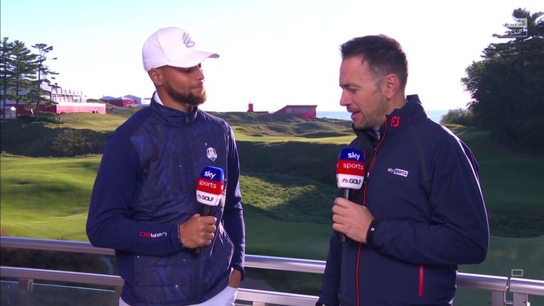 NBA legend Steph Curry compares the similarities between the pressure of the Ryder Cup team environment with his own basketball career, plus shares his love of golf and describes how he's looking forward to cheering on Team USA. 