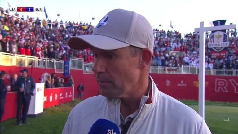 Captain Padraig Harrington insists he still has confidence in his European side and explains why he left out Rory McIlroy out of the Saturday foursomes. 