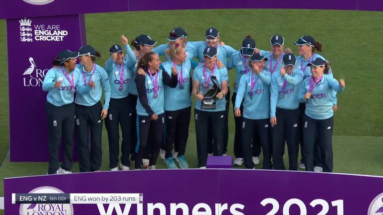 England captain Heather Knight says the 4-1 series win against New Zealand is a mark of the quality within the team heading into a busy winter schedule