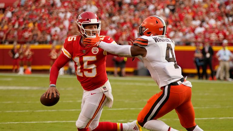 Watch the best bits from the Week One clash between the Kansas City Chiefs and the Cleveland Browns