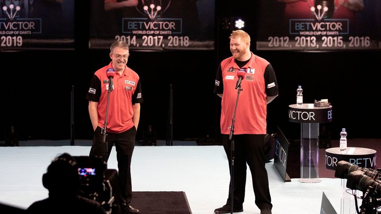 Matt Campbell and Jeff Smith defeated Northern Ireland and New Zealand to reach the last eight in 2020 (Kais Bodensieck/PDC Europe)