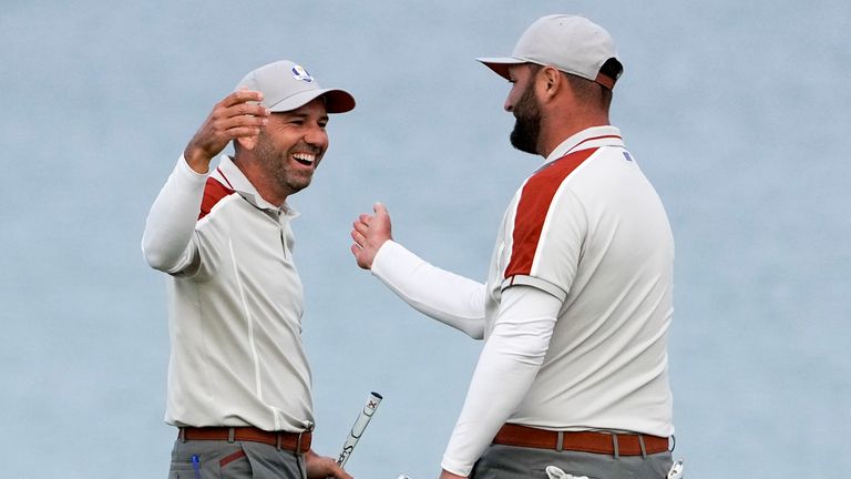 Sergio Garcia and Jon Rahm have won all three of their matches together at Whistling Straits