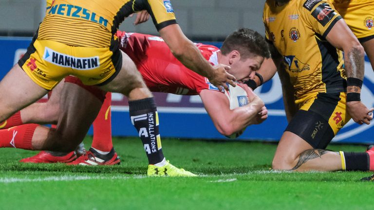 Matt Parcell scored one of Hull KR's four attempts as he came from behind to beat Castleford on Saturday 