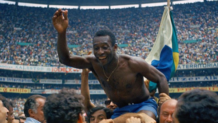 Pele won the World Cup with Brazil aged 17 in 1958