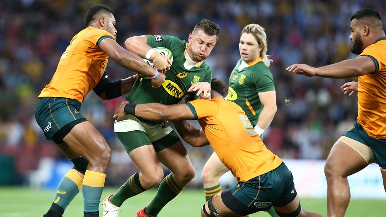 No way through the Wallaby defence for Handre Pollard