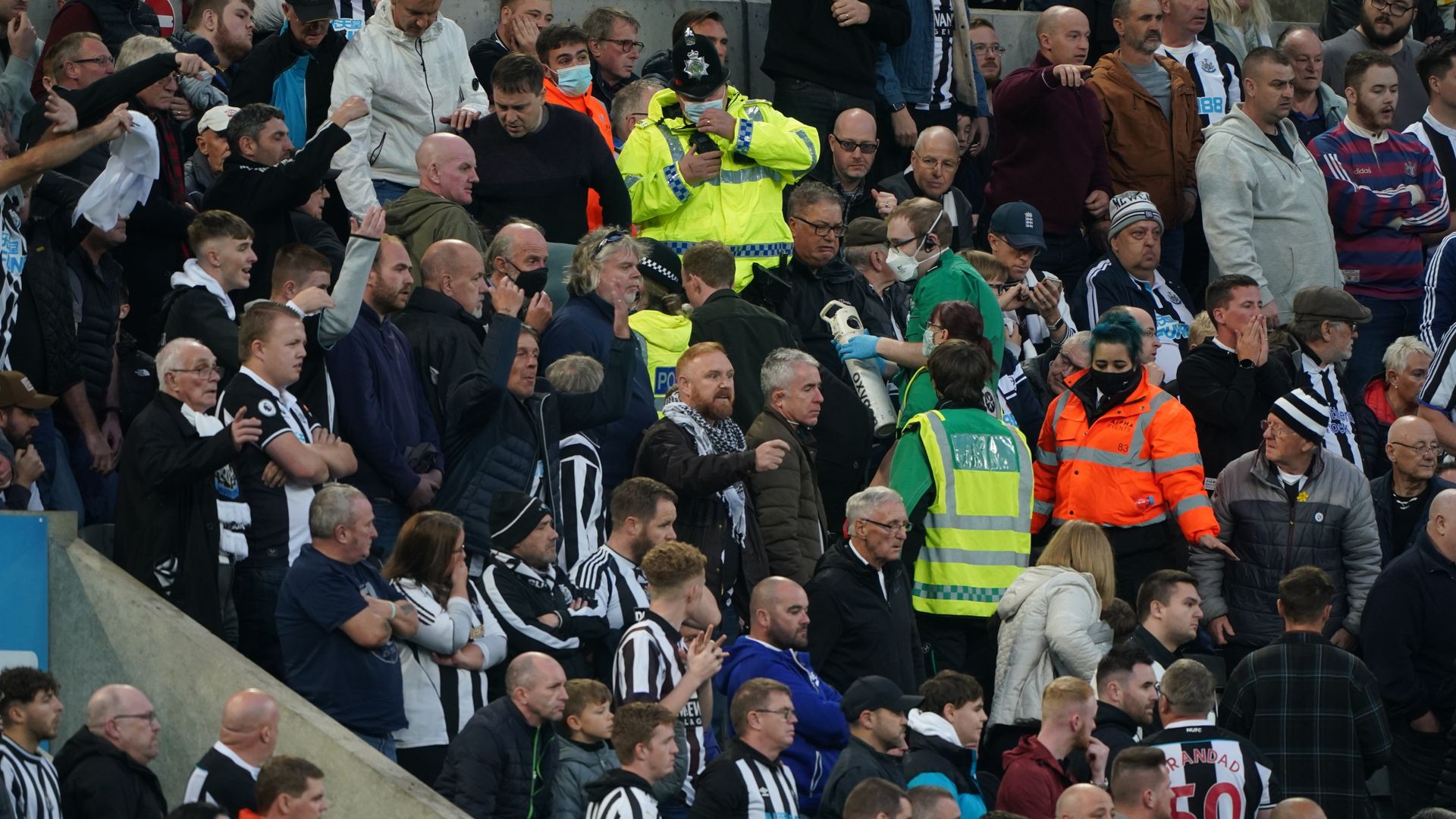 Newcastle fan hospitalised during Spurs game discharged