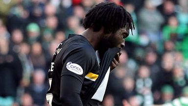 Image of Livingston defender Ayo Obileye was allegedly subjected to racist abuse against Celtic on Saturday