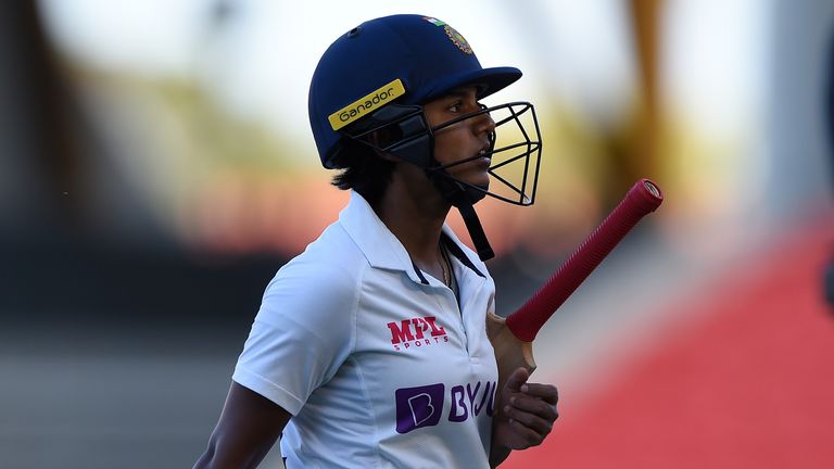 India's Punam Raut walked despite being given not out by umpire  Phillip Gillespie