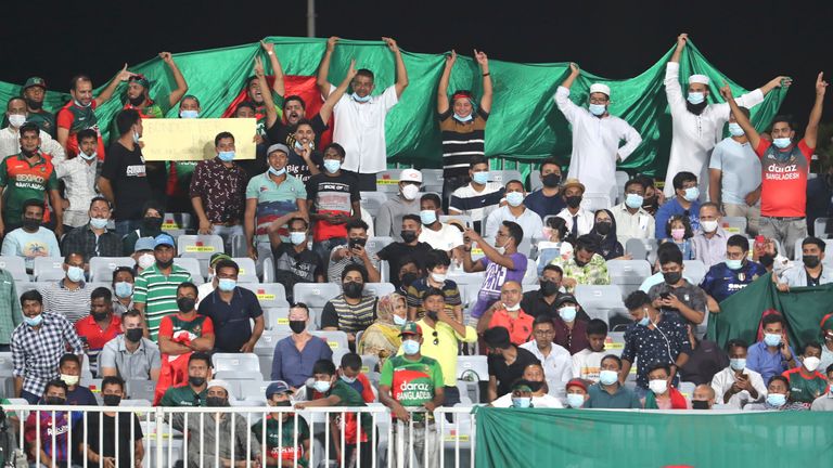 The match was played in front of a febrile crowd in the Omanian capital Muscat