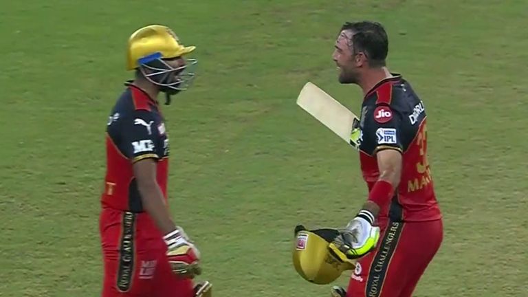 Srikar Bharat (left) smashed a six off the final ball to snatch victory for RCB