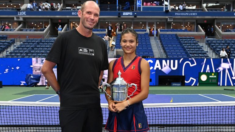 The combination of Raducanu and Andrew Richardson 'worked' at the US Open in New York