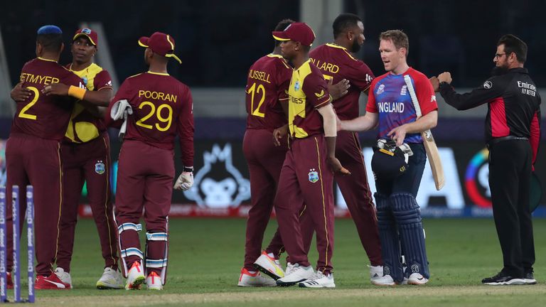 West Indies play South Africa next on Tuesday