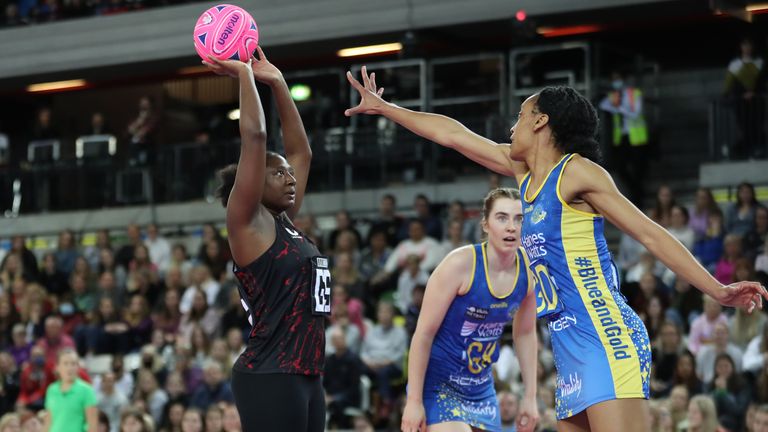 The Bath Netball team put Saracens Mavericks bowlers under a lot of pressure in the final (Image credit: Matchroom Multi Sport)