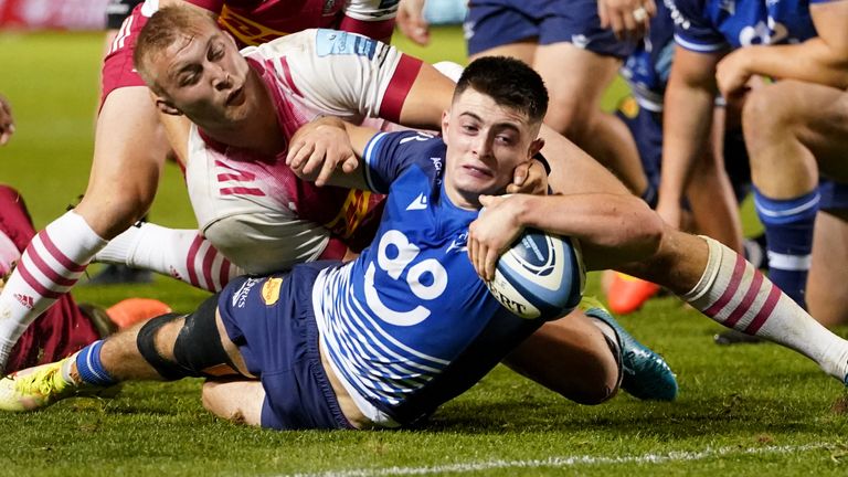 Raffi Quirke scored two crucial tries for Sale against Harlequins