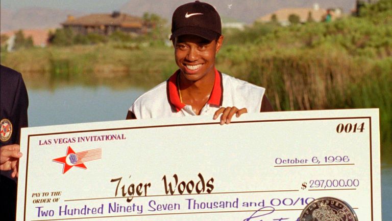     The win was the first of two PGA Tour wins for Woods in 1996