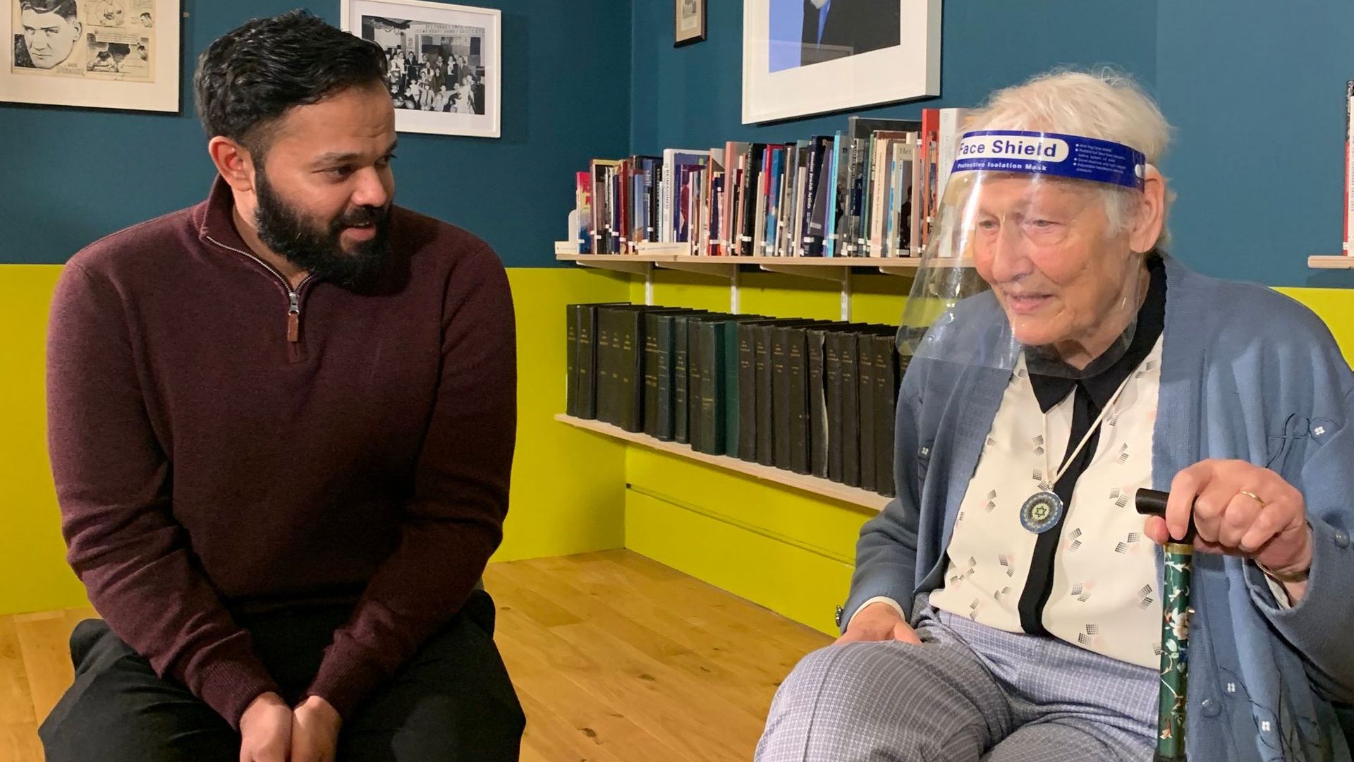 Rafiq meets Holocaust survivor after revelations over messages mocking Jews