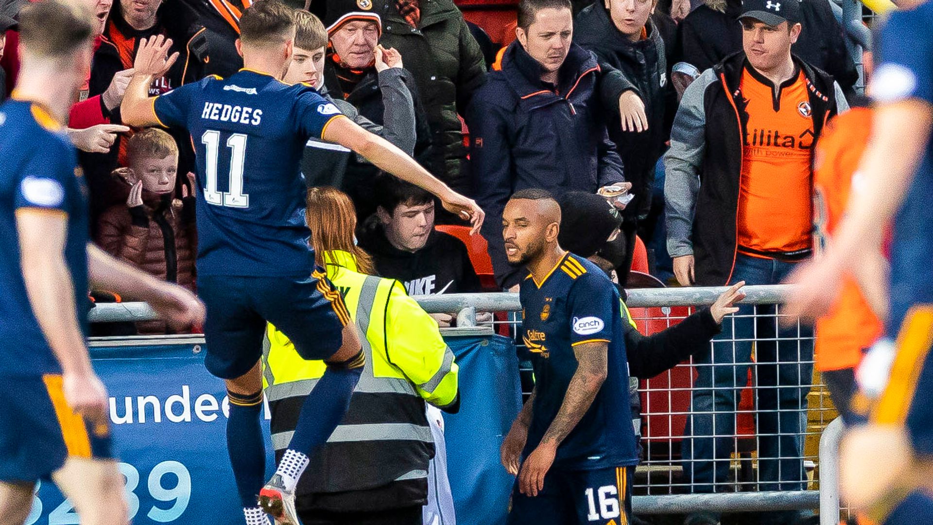 Ojo sent off after push by fan | Glass demands protection