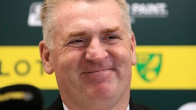 Image of Dean Smith spoke to the media for the first time as new Norwich head coach on Wednesday