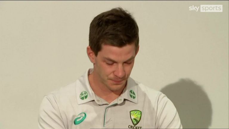 An emotional Tim Paine explains his decision to stand down as Australia Test captain just three weeks before The Ashes, after a text exchange with a former colleague was made public