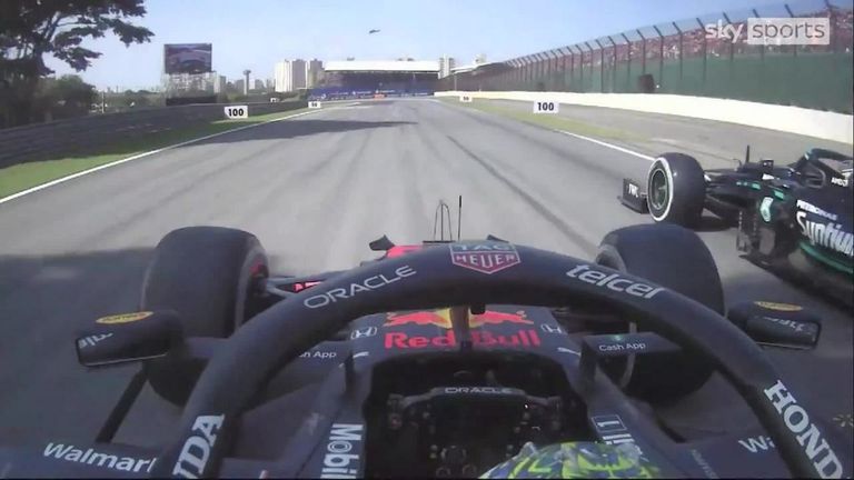 New on-board footage has been released from Max Verstappen's car during the controversial incident with Lewis Hamilton at the Sao Paulo GP. 