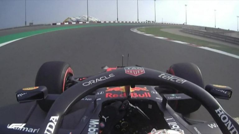 Max Verstappen was comfortably fastest for Red Bull in F1's first practice session at Losail International Circuit, while title rival Lewis Hamilton was fourth.