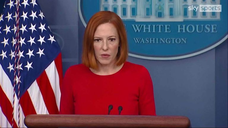 White House press secretary Jen Psaki said the Biden administration is 'deeply concerned' about reports Chinese tennis player Peng Shuai has gone missing