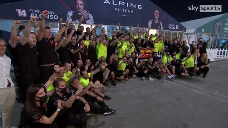 Sky F1's Ted Kravitz wandered around the paddock following Lewis Hamilton's emphatic win in Qatar, while Alpine's Fernando Alonso claimed his first podium since 2014