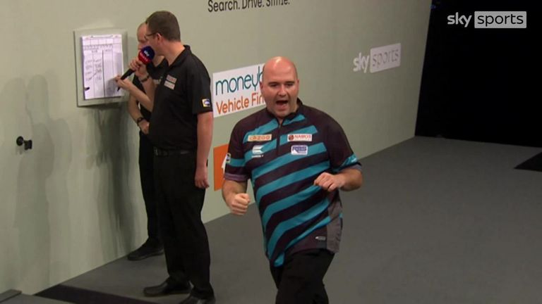 Cross was in control of his match against Joyce after this 116 checkout