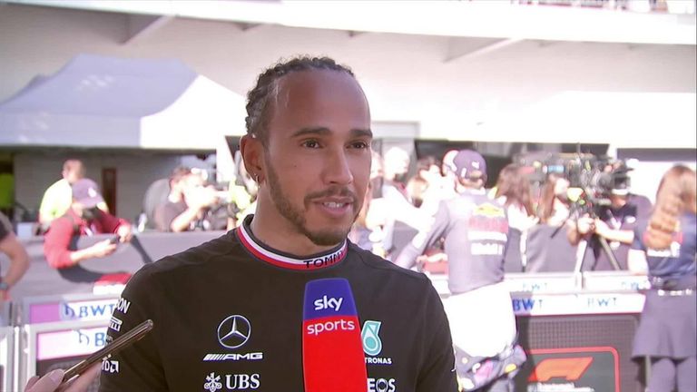 Lewis Hamilton recuerda haber terminado segundo entre los Red Bulls en un domingo difícil para Mercedes.