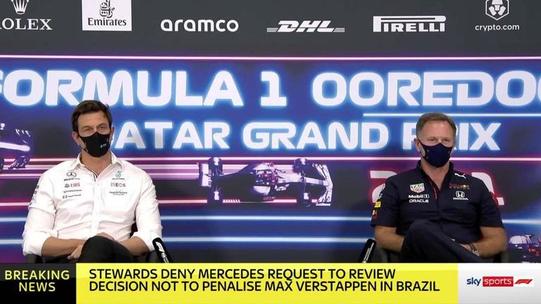 Mercedes have been denied a right of review for Max Verstappen's defence from Lewis Hamilton at the Sao Paulo GP.