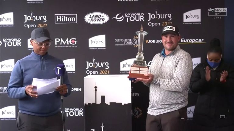 Thriston Lawrence says victory at the weather-shortened Joburg Open in the first event of the DP World Tour season is 'life-changing'
