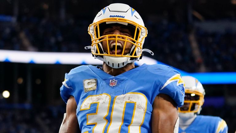 Austin Ekeler scored four touchdowns for the Los Angeles Chargers in their thrilling win over the Pittsburgh Steelers