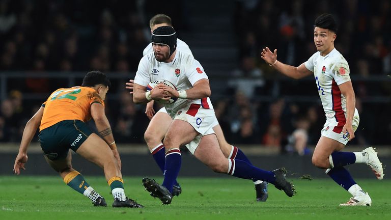Bevan Rodd on the charge for England