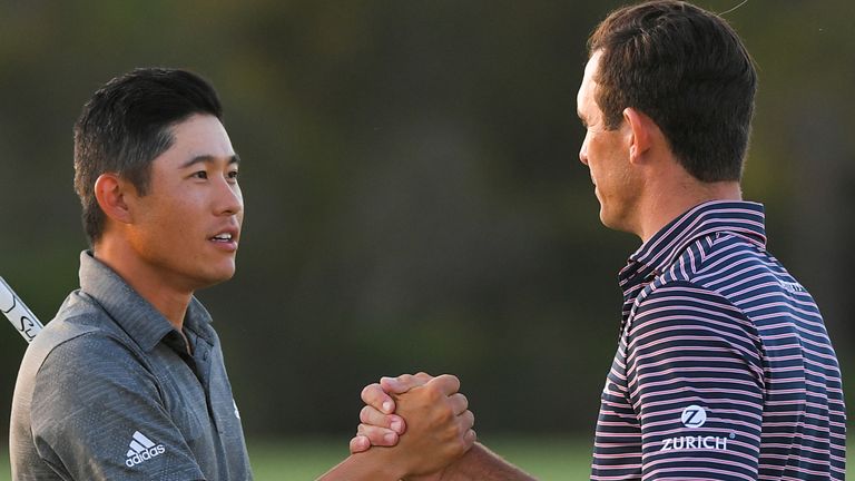 Collin Morikawa (left) and Billy Horschel (right) are the leading two players on the Race to Dubai 