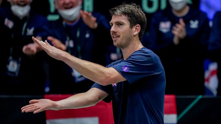 Cameron Norrie formed part of the Great Britain squad at the 2021 Davis Cup Finals