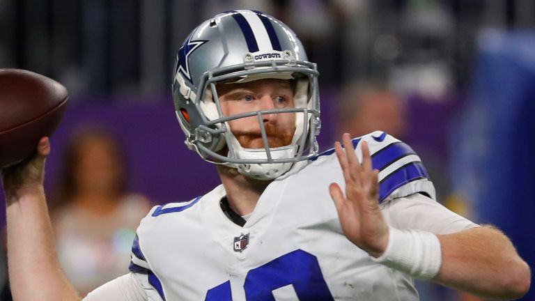 Dallas Cowboys backup quarterback Cooper Rush completed 24 of 40 throws&#160;for 325 yards, two touchdowns and one interception in winning his first career NFL start