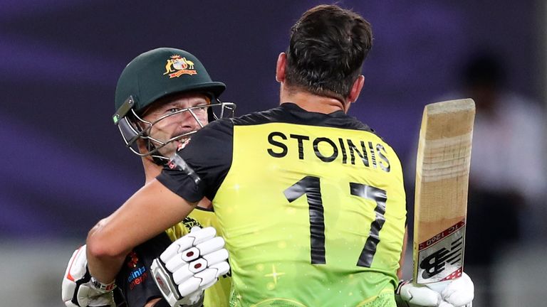 Matthew Wade and Marcus Stoinis compiled a stunning sixth-wicket partnership to help Australia sink Pakistan