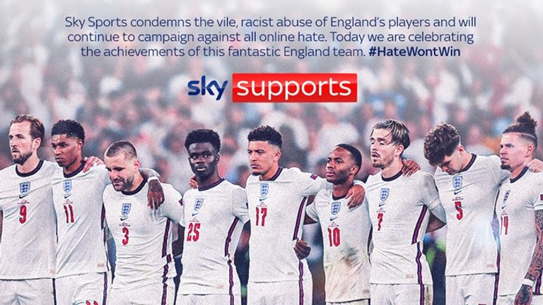 'Hate Won't Win' saw Sky Sports continue its commitment to making social media platforms a place for comment and debate that is free of abuse, hate and profanity.