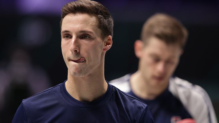 Britain's Joe Salisbury and Neal Skupski were beaten by Kevin Krawietz and Tim Puetz of Germany in the Davis Cup quarter-finals