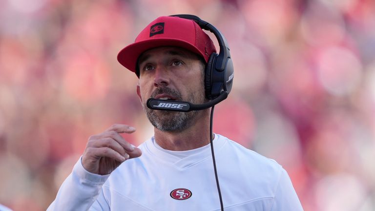 San Francisco 49ers' Kyle Shanahan is one of three nominees for Coach of the Year in the NFL
