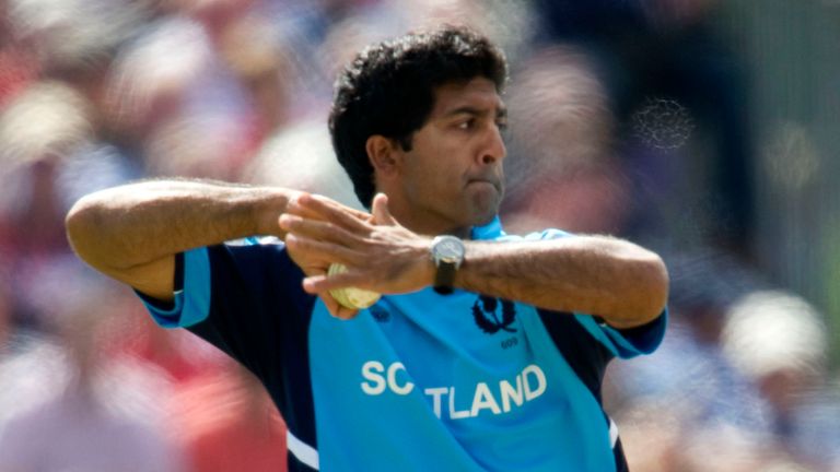 Off-spinner Majid Haq took 88 wickets in a total of 75 ODI and T20I appearances for Scotland
