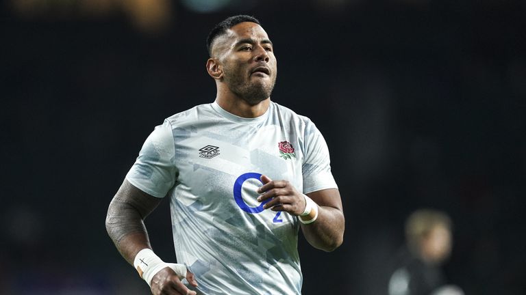 Manu Tuilagi, who has been withdrawn from England's starting XV to face Wales due to a recurrence of a hamstring injury, is absent from their training camp.