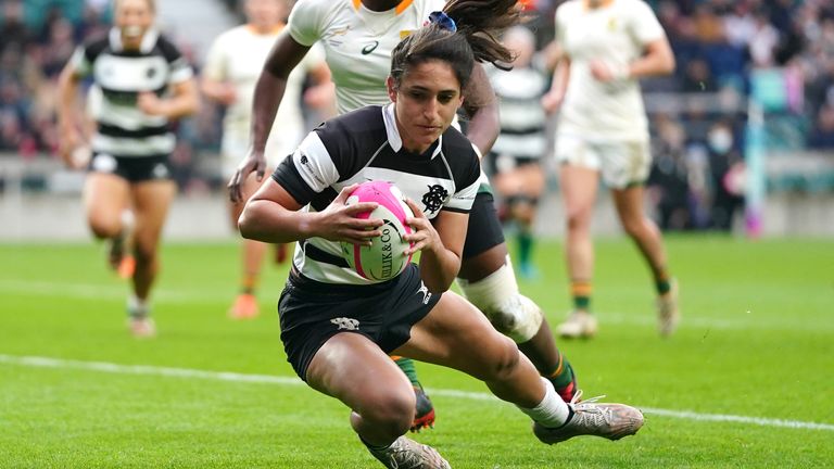 Sarah Levy grabbed a hat-trick as the Barbarians women defeated South Africa