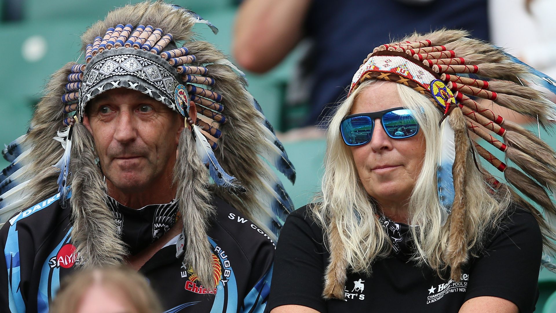 Glasgow ask visiting Exeter fans not to wear headdresses