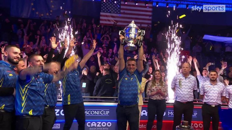 Team Europe a conservé la Mosconi Cup de manière convaincante à Alexandra Palace