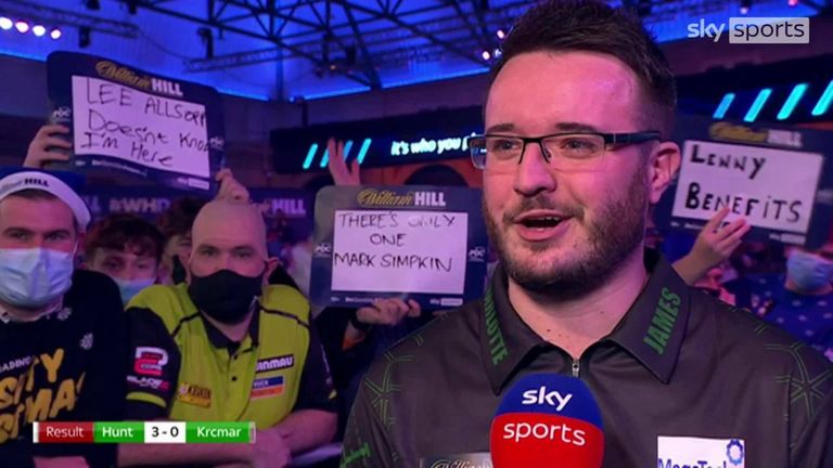 After defeating Boris Krcmar in round one, Adam Hunt is determined to make his mark at this year's World Darts Championship