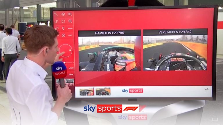 Anthony Davidson compares the fastest laps of Lewis Hamilton and Max Verstappen during the opening practice ahead of the Saudi Arabian GP.