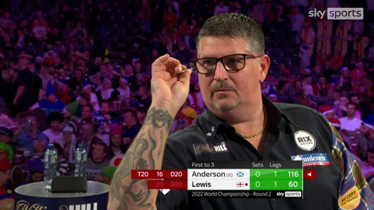 Anderson broke Lewis with this sumptuous 116 checkout
