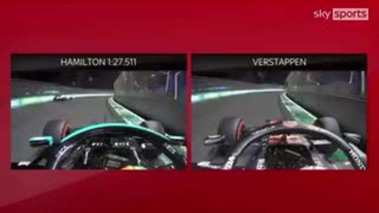 Sky F1's Anthony Davidson analyzes Lewis Hamilton and Max Verstappen's fastest laps from a dramatic qualifying session in    Jeddah