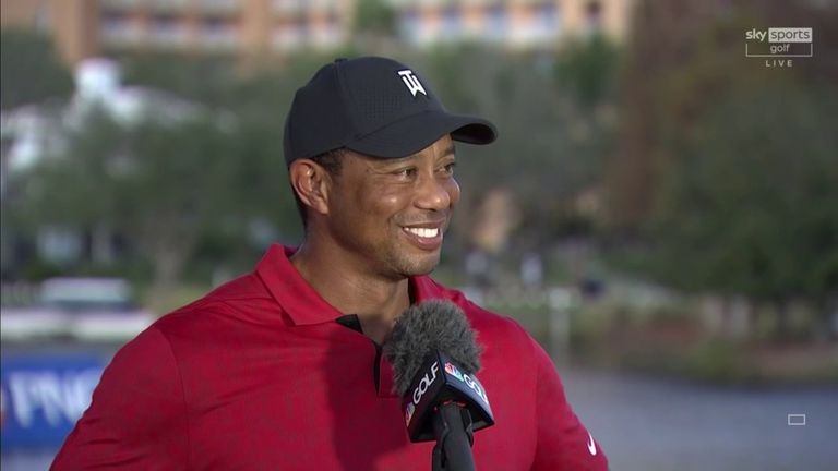 Tiger Woods praises his son, Charlie's play during his runner-up finish at the 2021 PNC Championship